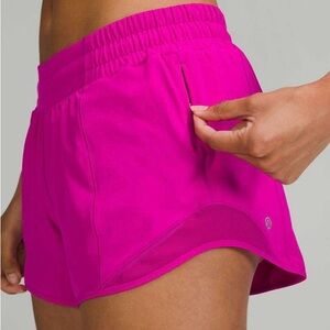 Purple Highlight Lululemon Hotty Hot Low-Rise Lined Short 4"